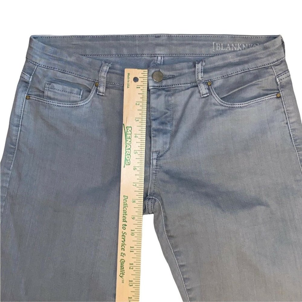 blank nyc silver gray womens denim jeans straight leg size 29 - Picture 5 of 9